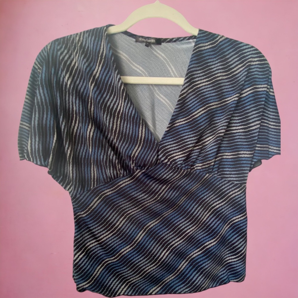 Daisy Fuentes Petite Small striped short top